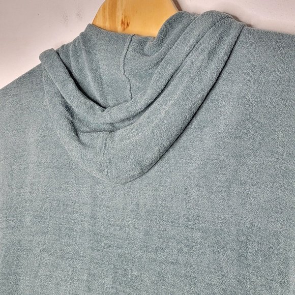 Barefoot Dreams 2X Blue‎ Spruce Cozychic Ultra Lite Short Sleeve Zip Up Hoodie - Picture 4 of 6